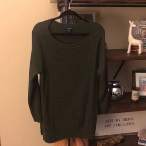 Tunic length sweater